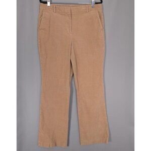 BROOKS BROTHERS Women's Pants Size‎ 14 Corduroy Jeans Tan Flare Straight Camel